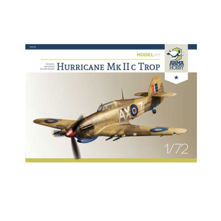 Maquette d'avion en plastique Hurricane Mk IIc Trop Model kit 1/72