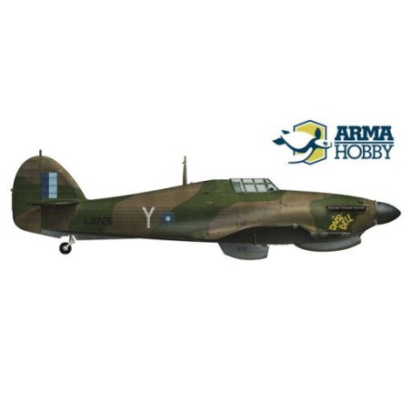 Maquette d'avion en plastique Hurricane Mk IIc Trop Model kit 1/72