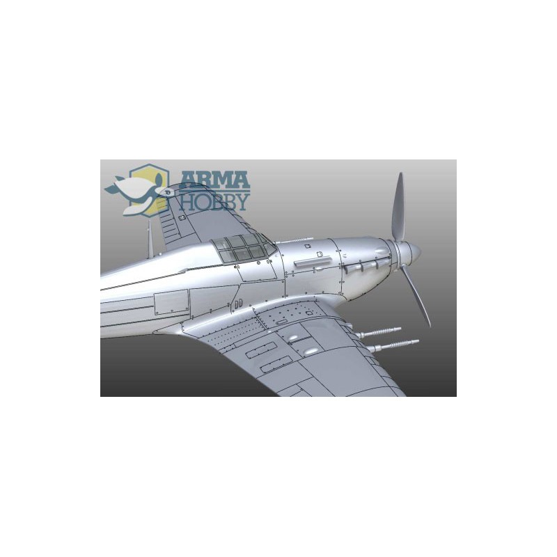 Maquette d'avion en plastique Hurricane Mk IIc Trop Model kit 1/72