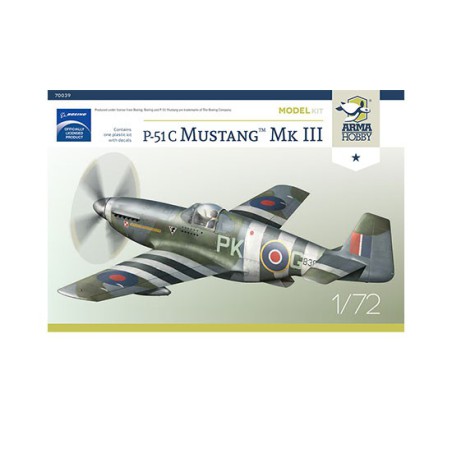 Maquette d'avion en plastique P-51 C Mustang Mk. III Model Kit 1/72