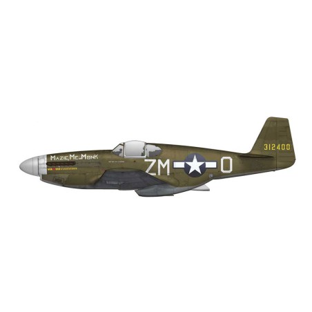 F-6C Mustang Plastic Airplane Expert Set 1/72 | Scientific-MHD