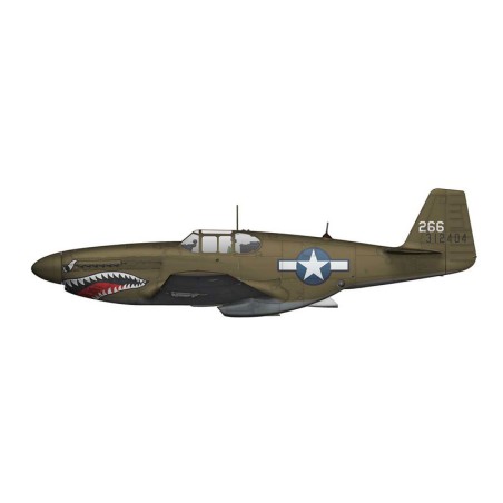 Maquette d'avion en plastique F-6C Mustang Expert set 1/72