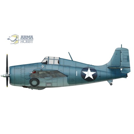 F4F-4 plastic plane model WildCat Expert Set 1/72 | Scientific-MHD