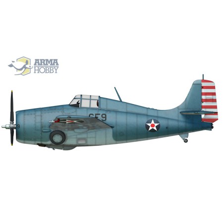 Maquette d'avion en plastique F4F-4 Wildcat Expert Set 1/72