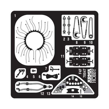 F4F-4 plastic plane model WildCat Expert Set 1/72 | Scientific-MHD