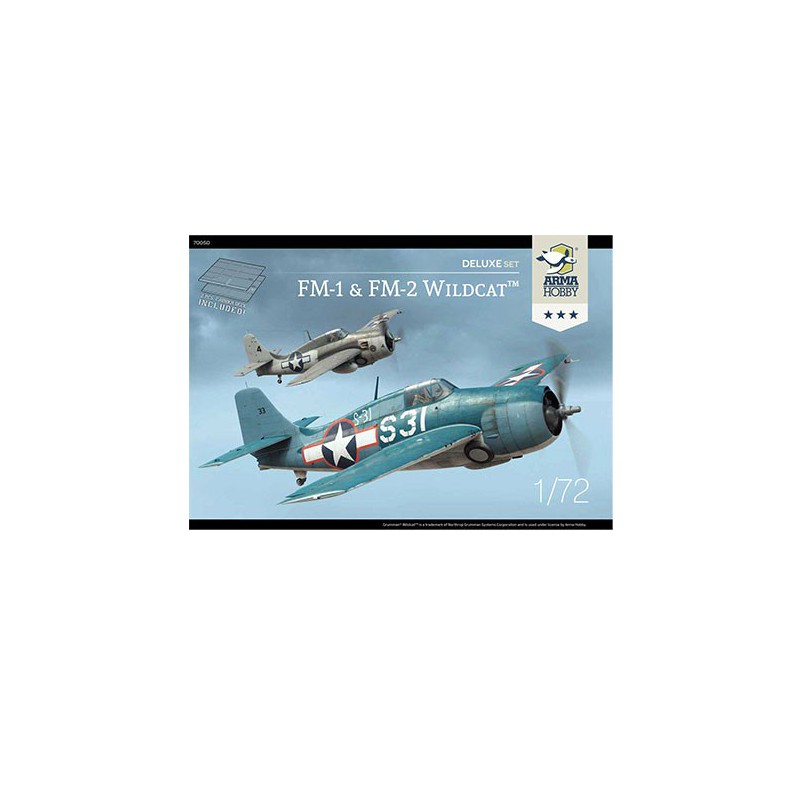 Maquette d'avion en plastique FM-1 & FM-2 Wildcat Deluxe Set 1/72