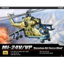 Maquette d'hélicoptère en plastique Mi-24V/VP Hind E 1/72