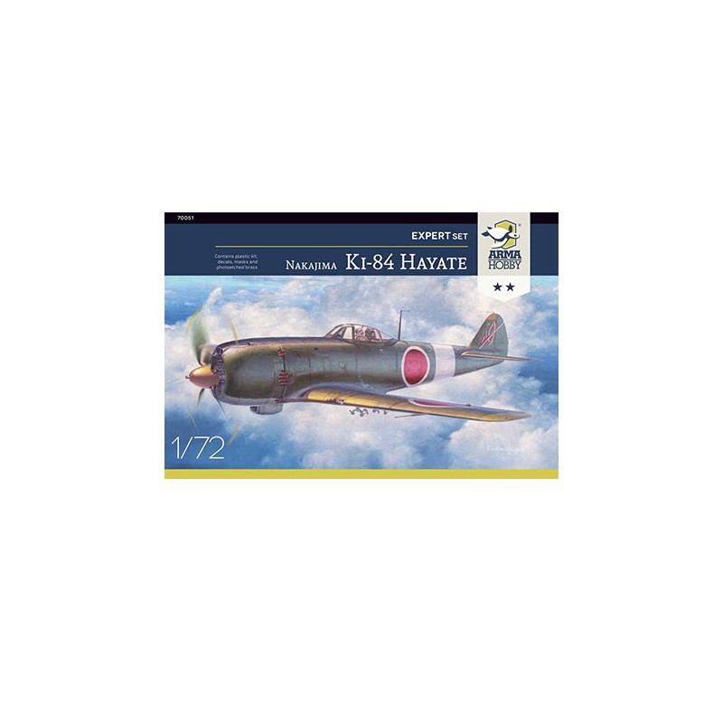 Maquette d'avion en plastique Nakajima Ki-84 Hayate Expert Set 1/72