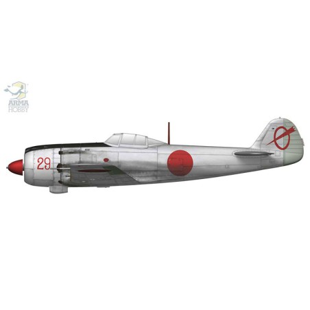 Nakajima Ki-84 Hayate Set 1/72 Kunststoffebene Modell | Scientific-MHD