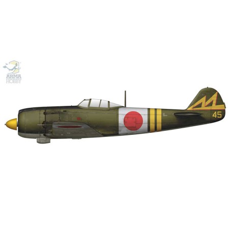 Nakajima Ki-84 Hayate Set 1/72 Kunststoffebene Modell | Scientific-MHD