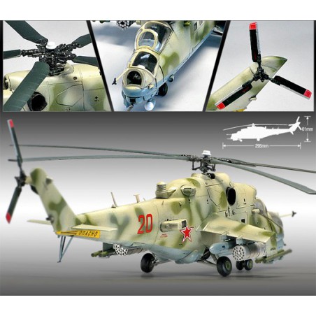 Plastic helicopter model in mid-24v/hind e 1/72 | Scientific-MHD