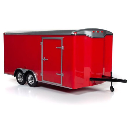 Voiture miniature Die Cast au1/18 Enclosed Trailer Red 1/18