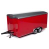 Voiture miniature Die Cast au1/18 Enclosed Trailer Red 1/18 Voiture miniature Die Cast au1/18 Enclosed Trailer Red 1/18