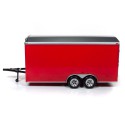 Voiture miniature Die Cast au1/18 Enclosed Trailer Red 1/18