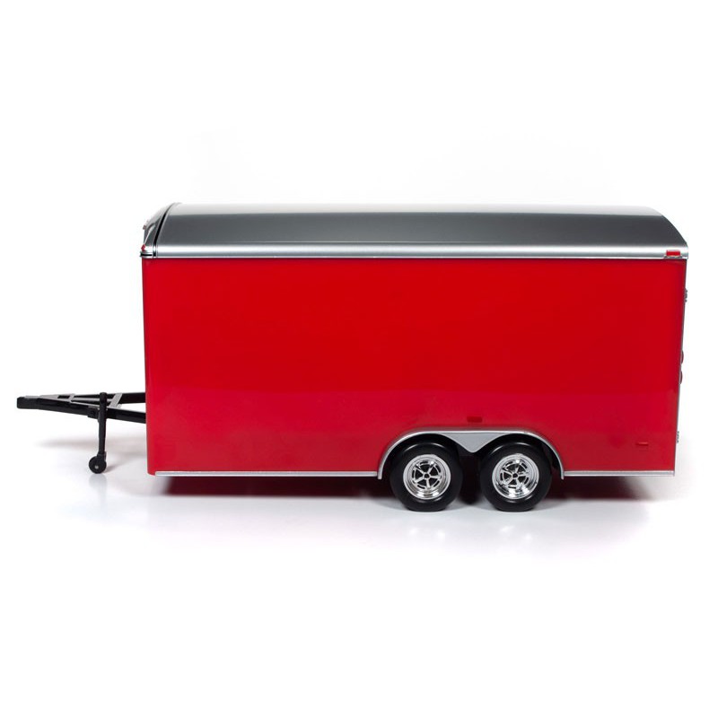 Voiture miniature Die Cast au1/18 Enclosed Trailer Red 1/18 Voiture miniature Die Cast au1/18 Enclosed Trailer Red 1/18