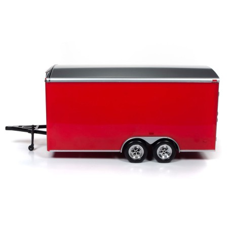 Miniature car Die Cast at1/18 Enclosed Trailer Red 1/18 | Scientific-MHD