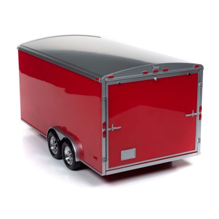 Miniature car Die Cast at1/18 Enclosed Trailer Red 1/18 | Scientific-MHD