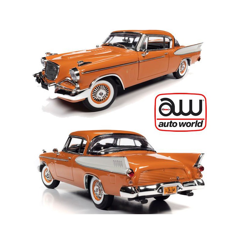 Voiture miniature Die Cast au1/18 Studebaker Golden Hawk 1957 1/18