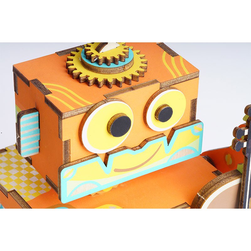 Puzzle 3D mécanique facile pour maquette Le Robot violoncelliste Puzzle 3D mécanique facile pour maquette Le Robot violoncelliste