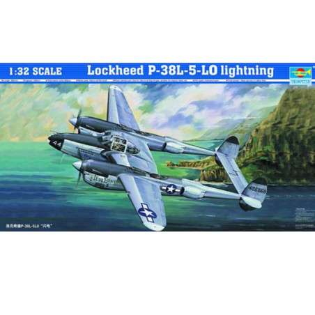 P-38L-5-LO Lightning plastic plane model | Scientific-MHD