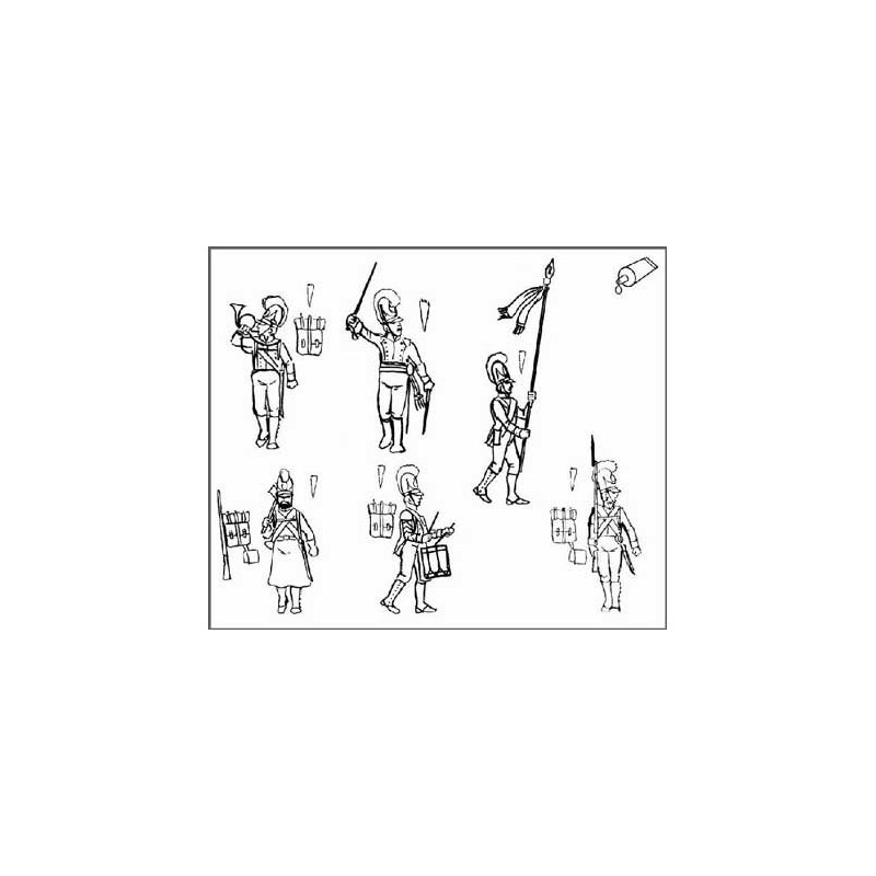 Figurine COMMANDEMENT INF. BAV. 28mm