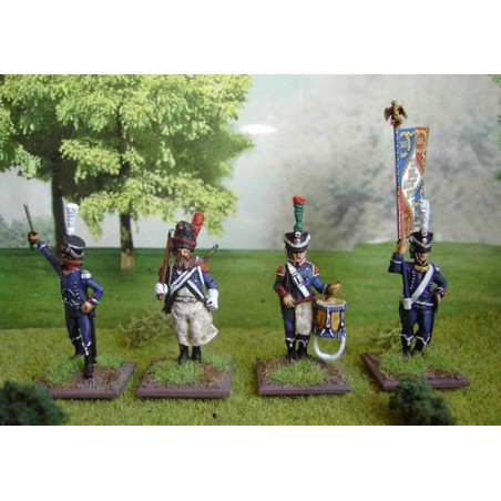 Figurine COMMANDEMENT FRANCAIS 28mm