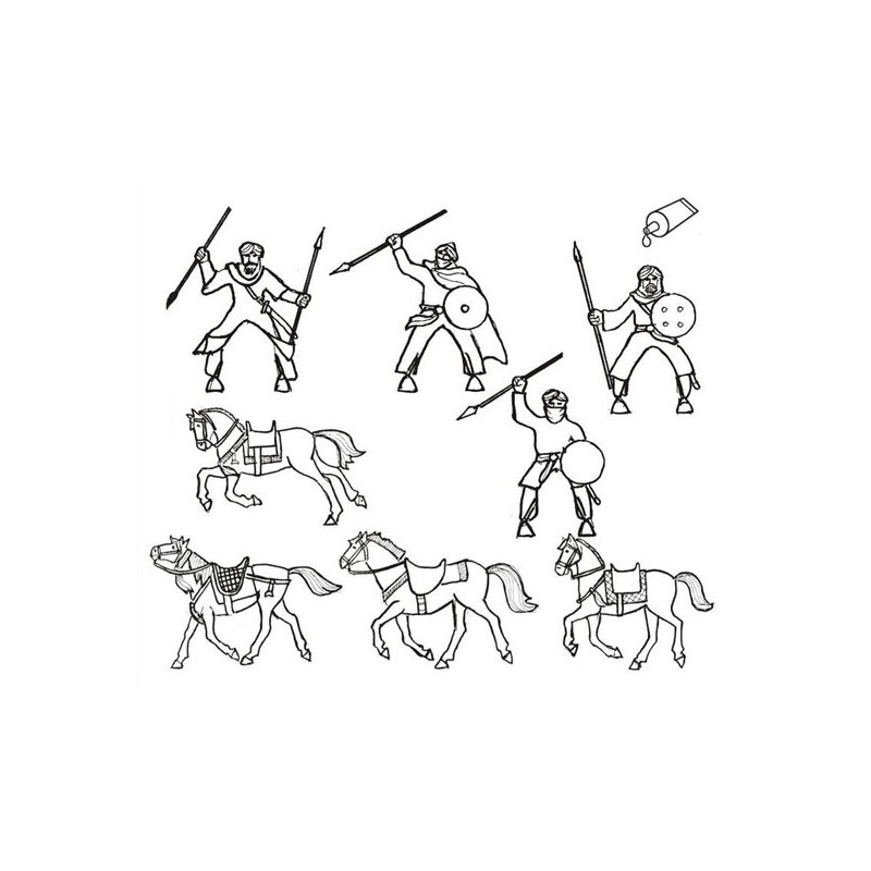 Figurine Cavalerie Légère Almoravid1/72