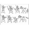 Figurine CAVALIERS GUERRE ZOULOUS 1/72