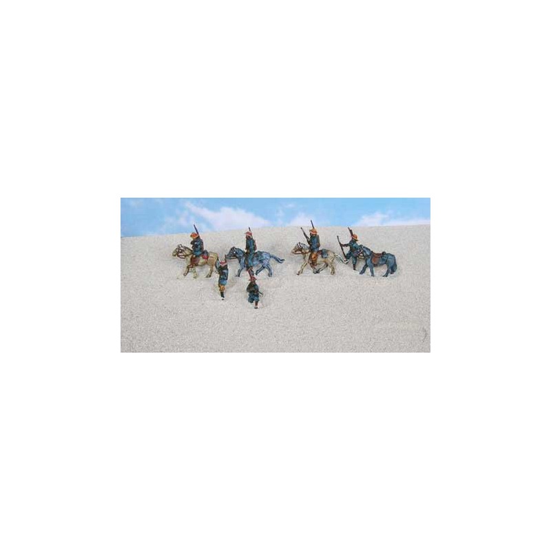 Figurine CAVALIERS GUERRE ZOULOUS 1/72