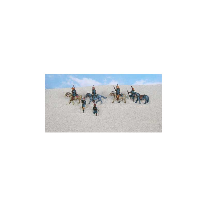 Figurine CAVALIERS GUERRE ZOULOUS 1/72