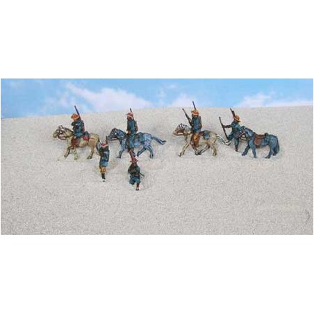 Figurine CAVALIERS GUERRE ZOULOUS 1/72