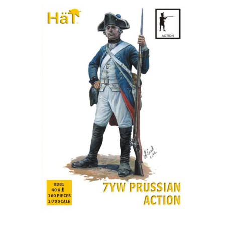 Prussian infantry figurine in 1/72 action | Scientific-MHD