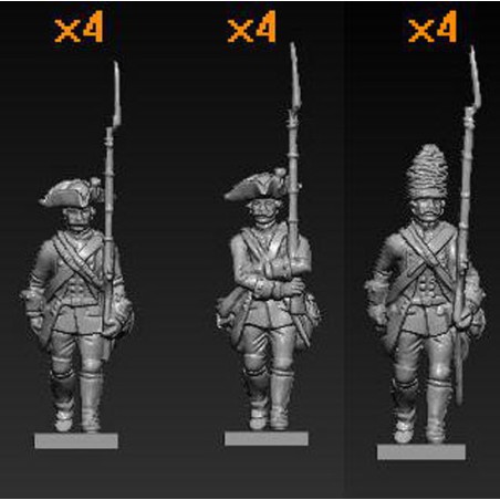 SEVEN YEARS WAR Austrian figurine Marching 1/72 | Scientific-MHD