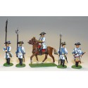 Figurine Seven years war Austrians command 1/72