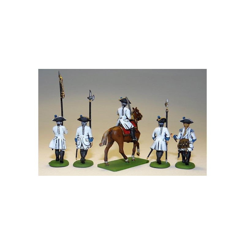 Figurine Seven years war Austrians command 1/72