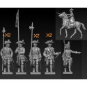 SEVEN YEARS WAR Austrian COMMAND 1/72 figurine | Scientific-MHD