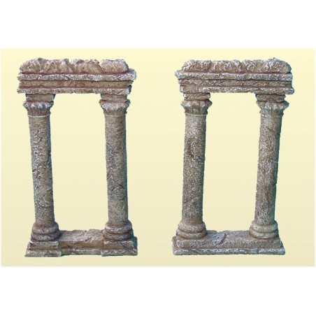 Maquette Diorama montéee et peinte COLONNES EN RUINES(2pcs)