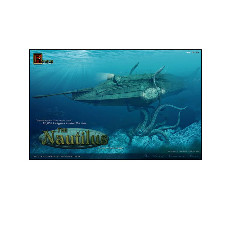 Modèle de science-fiction en plastique Nautilus Jules Vernes 1/144