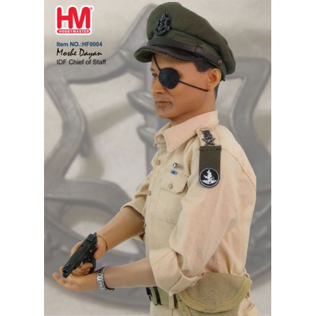 Miniaturaktionszahlen bei 1/6 Israeli General Moshe Dayan 1/6 | Scientific-MHD