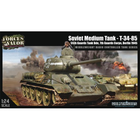 Char radiocommandé au 1/24 T-34/85 R/C 1/24