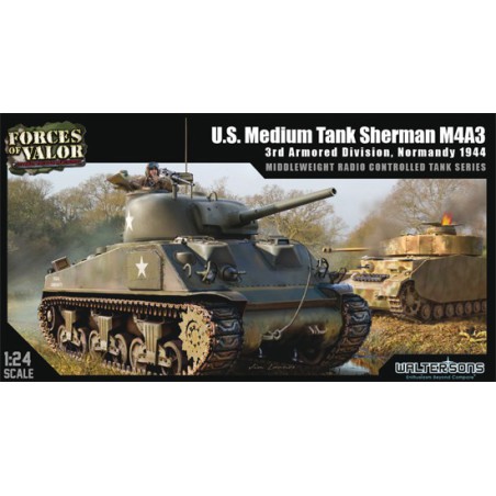 Radio -kontrollierter Wagen bei 1/24 Sherman M4A3 R/C 1/24 | Scientific-MHD