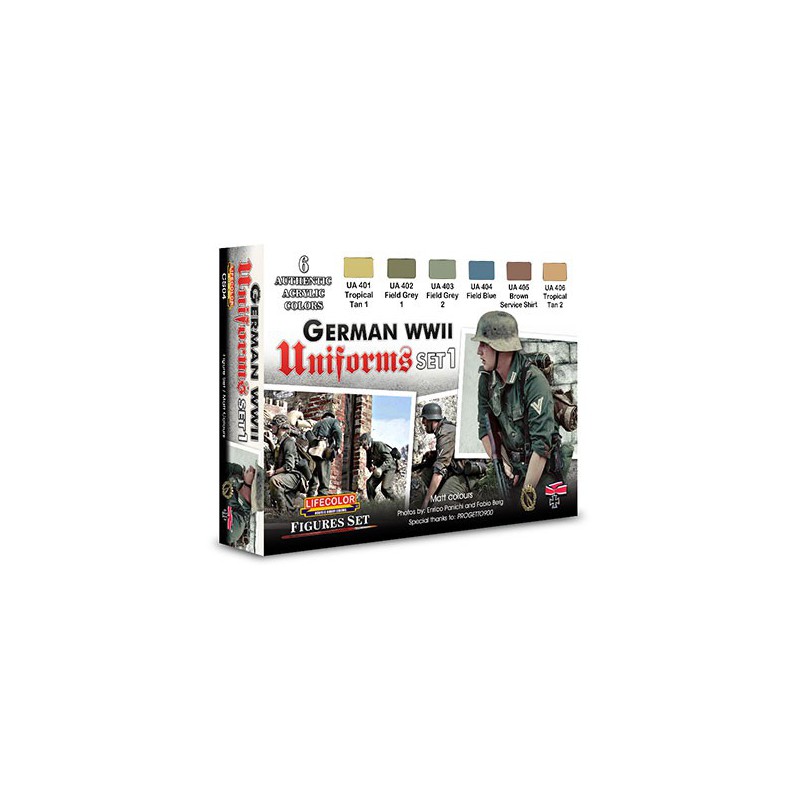 Peinture acrylique TEINTES UNIFORMES ALLEMAND N°1