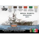 Acrylic painting set Italian boats wwii | Scientific-MHD