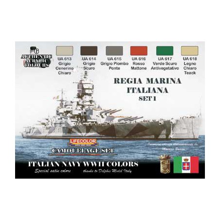 Acrylic painting set Italian boats wwii | Scientific-MHD