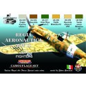 Acrylic painting regia aeronautica wwii set 1 | Scientific-MHD