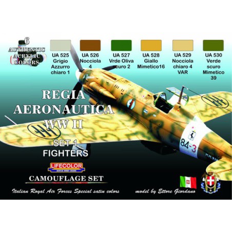 Acrylic painting regia aeronautica wwii set 1 | Scientific-MHD