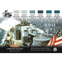 Acrylic painting US boats wwii set 1 | Scientific-MHD