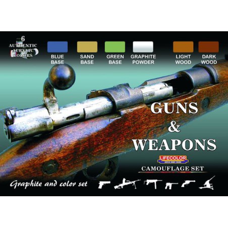 Peinture acrylique SET CANONS ET ARMES