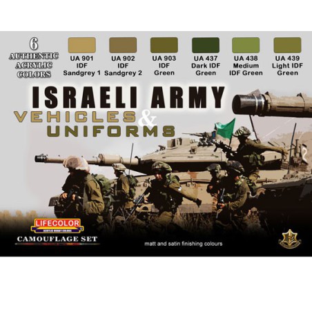 Acrylic painting set army israel | Scientific-MHD