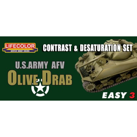 Peinture acrylique Easy 3 US Army Olive Drab